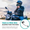 Movo ACM400 Flexible Gooseneck Omnidirectional Microphone for Motovlogging Moto Vlog