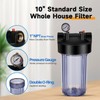 PUREPLUS Whole House Water Filter Housing, 10"x4.5" Universal Housing, Pre-Filtration
