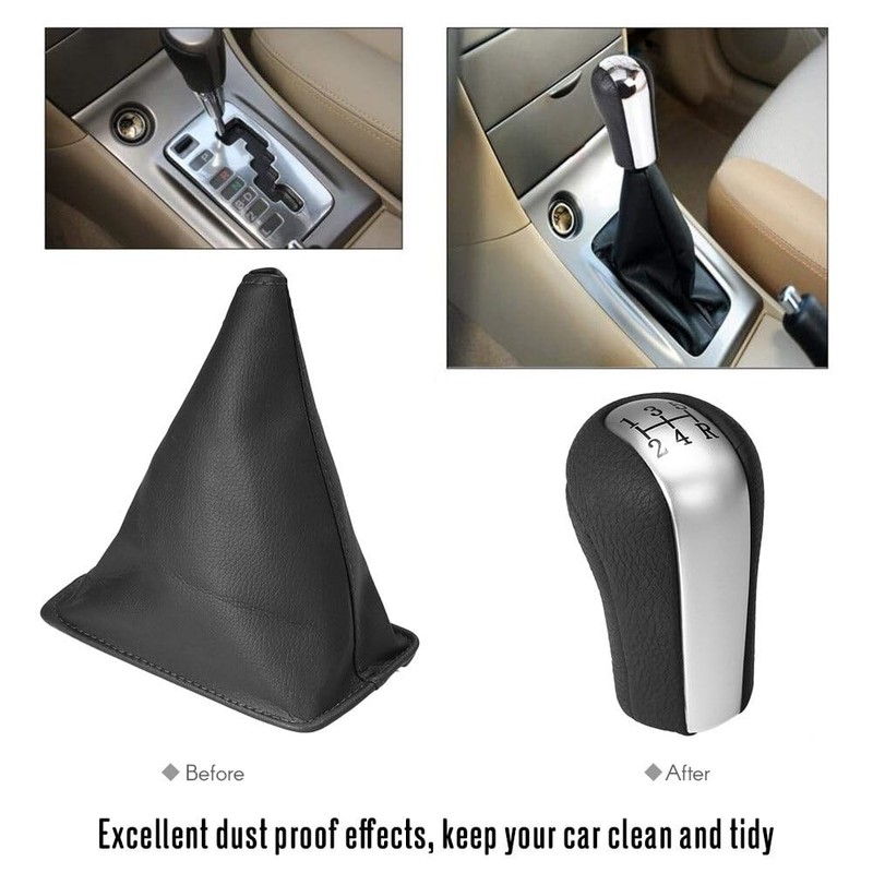 Gear Shift Cover 5-Speed Gear Shift Stick Knob Dust-Proof Cover