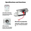 Lzmytsdklo 4Pcs Car Door LED Projector, Puddle Lights Door Lights