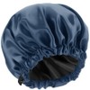 Amamba Shower Cap,100% Real Satin Lined Shower Caps,Extra Large Shower