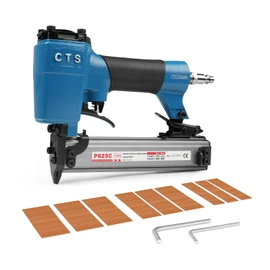 CTS P625C 23 Gauge Pin Nailer with 3000PCS Nails, Pneumatic Headless Pin Nail Gun with Safety Lock, Fits 1/2'' to 1'' (12 to 25mm) Pin Nails, Air Micro Pinner for Cabinets, Crafts and Woodworking
