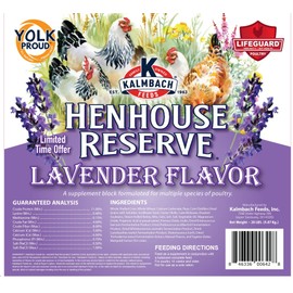 Kalmbach Feeds Henhouse Reserve Lavender Flavored Treat Block for Chickens, 20 lb