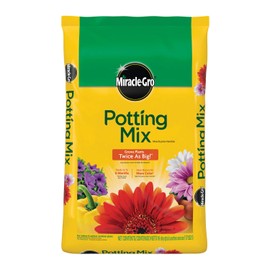 Miracle-Gro Potting Mix, For Container Plants, Flowers, Vegetables, Shrubs, Annuals, Perennials, Feeds up to 6 Months, 16 qt.