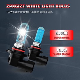 ZPXGIZT Light Bulbs Fit For Honda Civic 2014-2015 Sedan, High Performance Halogen Headlight Bulb And License Plate Lights Combo, 9005 9006 H11 High Low Beam Fog Lights, 6000K White Light, Pack of 8