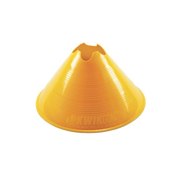 Kwik Goal Jumbo Disc Cones (Yellow, Pack of 12) ,6-Inch x 11-Inch