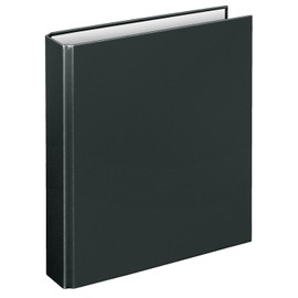 Veloflex 1151080, Basic Ring Binder, DIN A5, 2-ring mechanism, 196 x 230 x 30 mm, cardboard, black, pack of 1