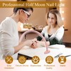 obcd Half Moon Light for Nail Desk,16 inch Half Moon