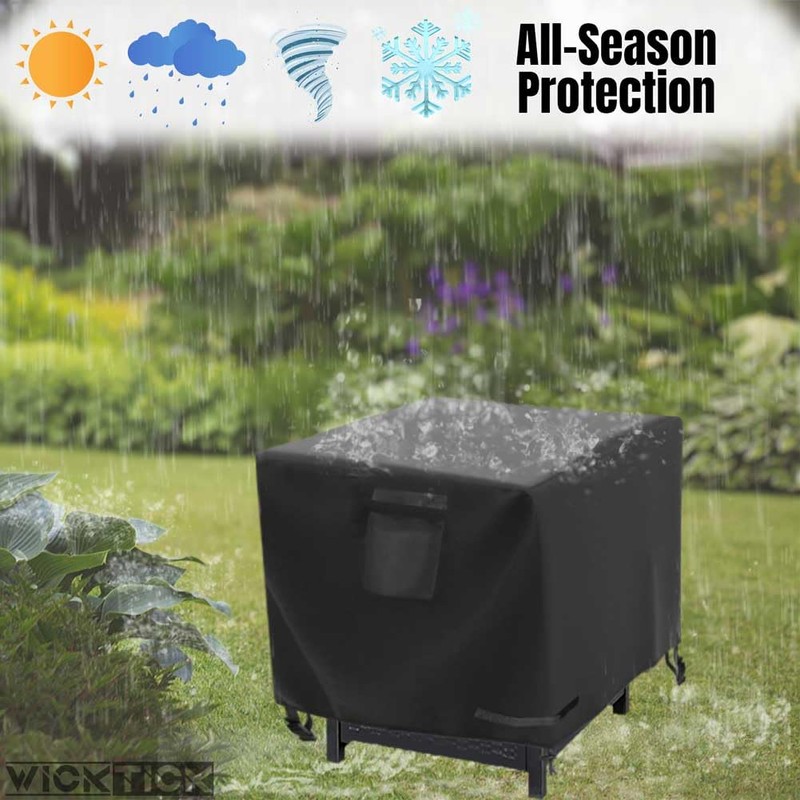 Square Gas Fire Pit Cover 28 x 28 x 25