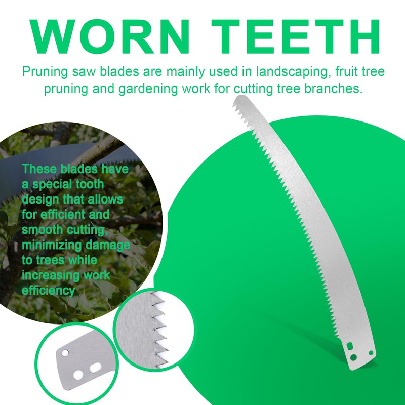 Pole Saw Blade, Steel Pole Saw Blade Replacement Silver Tree