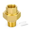 GORAGUCHI 1PCS Brass Union, 3/4" NPT Male x 3/4" NPT