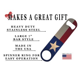 Rogue River Tactical Speed Bottle Opener Heavy Duty Gift For Texan Lone Star ...
