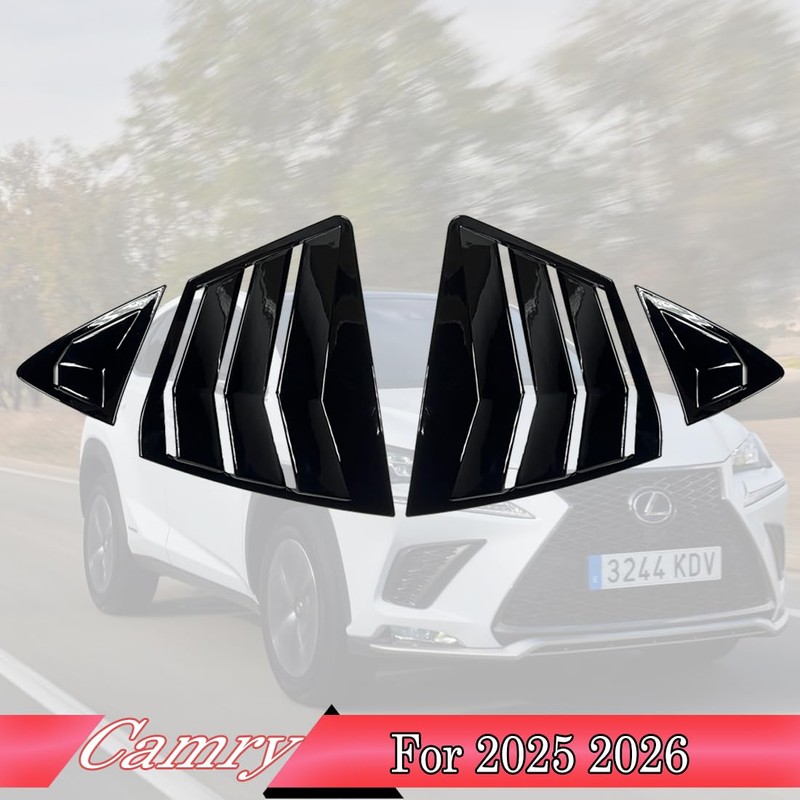 MUXEE 2Pcs Side Vent Window Louvers for Toyota Camry 2025