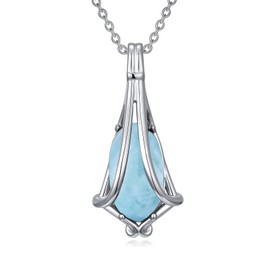 YYB Larimar Necklace Infinite Love Larimar Jewelry Gift for Women
