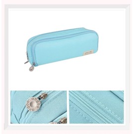 PTWAOH Pencil Case, Large Capacity with 3 Compartments for Kids, Suitable for Boys, Girls, Women, Primary and Secondary School Students (Black), blue, children's backpack