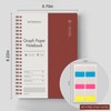EMSHOI Graph Paper Spiral Notebook 5.7" x 8.22" - 4