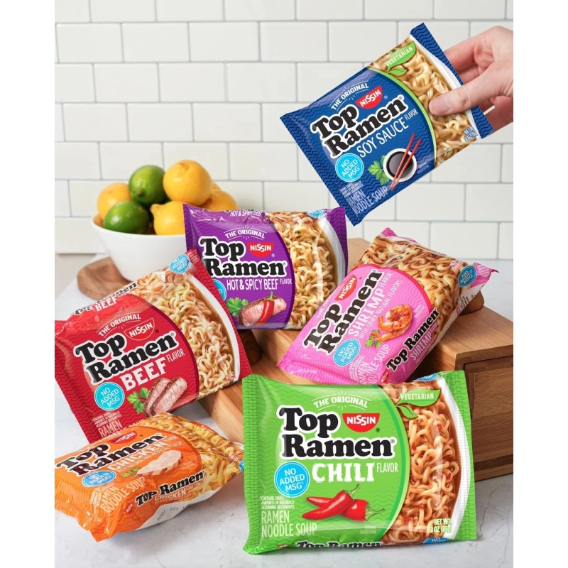 "Nissin" Nissin Top Ramen Noodle Soup, Chicken, 3 Ounce (Pack