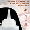 6 pcs (240ml) Botella de Exprimida para Condimentos, Dispensador para