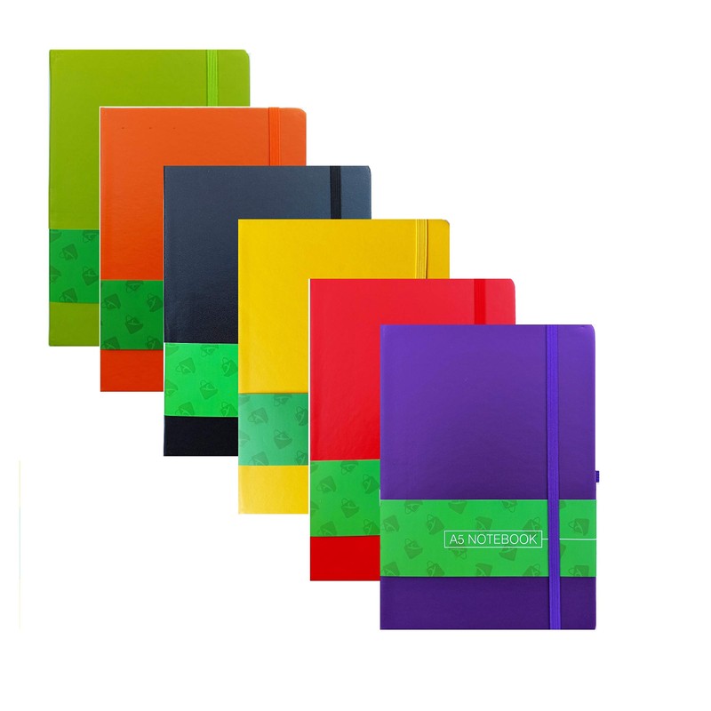 A5 Hardback Notebook Lined Notepad Note Book Notes Journal Diary