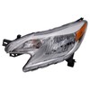 TRQ Driver Side Headlight Assembly Halogen Compatible with 2014-2016 Versa