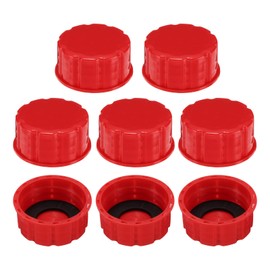 HARFINGTON 8pcs Gas Can Cap, Coarse Thread Gas Cap Replacement Gas Can Lid for Gasoline Gas Water Can, Red