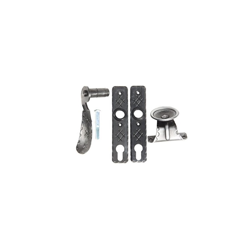 UHRIG Wrought Iron Handle Set for Garden Door, Right Door