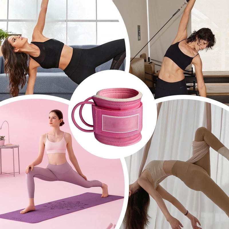 Ankle Bands for Working Out,Pilates Ankle Weights Straps | Adjustable