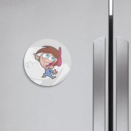 Unbranded Fairly OddParents Cartoon Timmy Turner | 4'' X 4'' Round Decorative Magnet