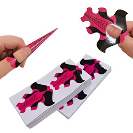 VNC 200 Pcs Nail Form Guide Stickers Goldfish Shaped Nail Extension Tips Self-Adhesive Art Nail Tips DIY Tools for Women Girls Nail Gel DIY Home Salon Supplies