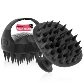 Cbiumpro Scalp Massager Shampoo Brush, Ultra Soft Silicone Scalp Brush, Scalp Scrubber for Dandruff Removal, Scalp Massager Hair Growth, Scalp Exfoliator 100% Fit for All Hair Types - Pack of 2