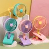 Mini Clip On Fan ABS Foldable USB Rechargeable Noiseless Small