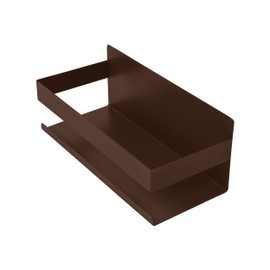 INOXLM Mensola Doccia, Autoadesivo Mensole Bagno Angolare Organizzatore, Mensola Cucina, Mensola per Cucina, Porta Spezie (Brown)