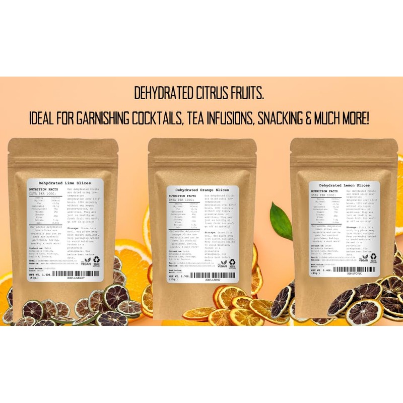 3-Pack Dehydrated Orange, Lemon, Lime Slices | 4.5 OZ |