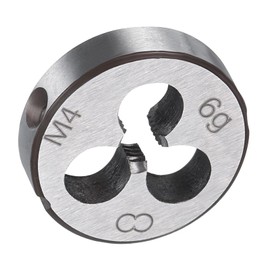 TA-VIGOR 1pc M4 x 0.7 Metric Adjustable Threading Die, Alloy Tool Steel Right Hand Round Die for Processing, Correcting or Cleaning External Threads (Metal, Plastic)