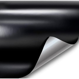 VViViD+ Satin Finish Premium Adhesive Vinyl Wrap Film (2ft x 5ft (Black))