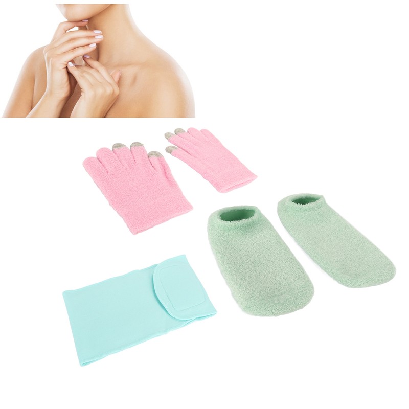 Touch Screen Spa Moisturizing Gloves Socks Set Reusable Repair Treatment