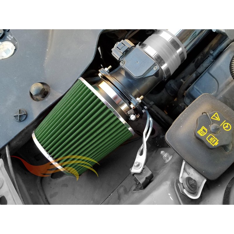 GREEN 4" 102 mm Inlet Truck Cold Air Cone Replacement