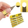 100 Pcs Nail Forms Self Adheisive Paper Nail Form Stickers