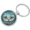 Cheshire Cat Wonderland Keychain - Includes 1.25 Inch Loop for