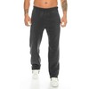 Kendindza Men's Thermal Fleece Jogging Bottoms - black, size: 3xl