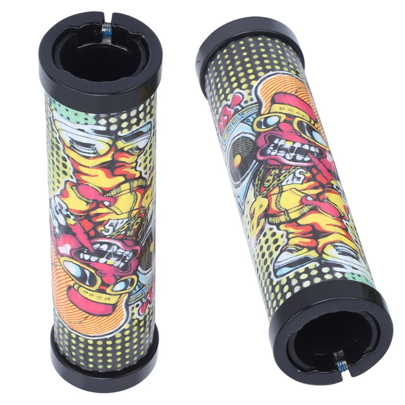 Handlebar Grips Fashionable Pattern Comfortable Cycling Equipment for Mountain BikesF