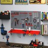 DURHAND 54 Pieces Pegboard and Shelf Tool Organizer, Wall Mounted
