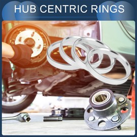 INFINAUTO Hub Centric Rings, 66.6mm ID to 75.1mm OD Vehicle Wheel Hubrings Aluminum Alloy, 4 Pcs