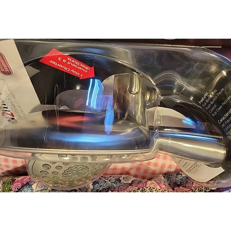 Delta 58569-SS-PK In2ition 2in1 5-Spray Dual Fixed Handheld ShowerHead Stainless