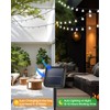2-Pack 72FT 120 LED White Crystal Globe Solar String Lights