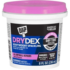 DAP 7079812328 DryDex Dry Time Indicator Spackling, Pink/White, 8 Fl Oz