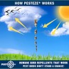 PESTEZE 12 Inches Bird Scare Silver Shiny Reflective Rods for