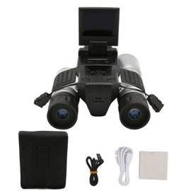 Digital Camera Binocular 12x Optical Zoom 2.0 Inch HD Screen 1080P HD Telescope Camera for Watching Bird Football Game Concert
