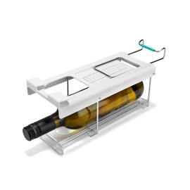 Joseph Joseph FridgeStore Foldable Under-Shelf Fridge Storage Bottle & Wine Holder – Space-Saving, Fits Shelves 13-18" Deep