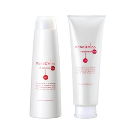 NANOAMINO Nano Amino Shampoo & Treatment Set, RM Moist Type, 8.8 fl oz (250 ml)/8.8 oz (250 g), Salon Shampoo, Beauty Salon Exclusive Product, Collagen Blend, Amino Acids, Moisturizer, Salon Treatment